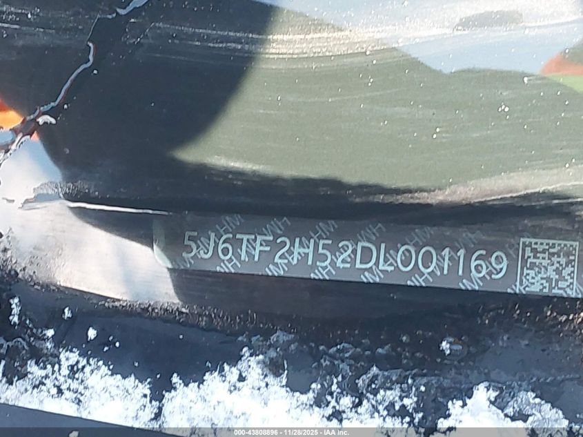 2013 Honda Crosstour Ex-L V6 VIN: 5J6TF2H52DL001169 Lot: 43808896