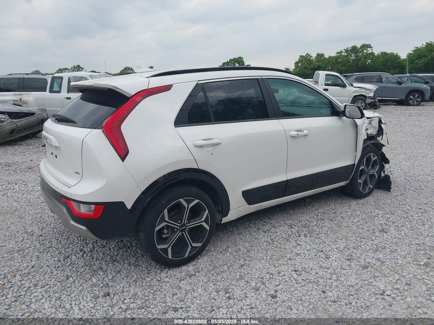 Vin: kndcr3le5r5187652, lot: 44304366, kia niro ex touring 20244
