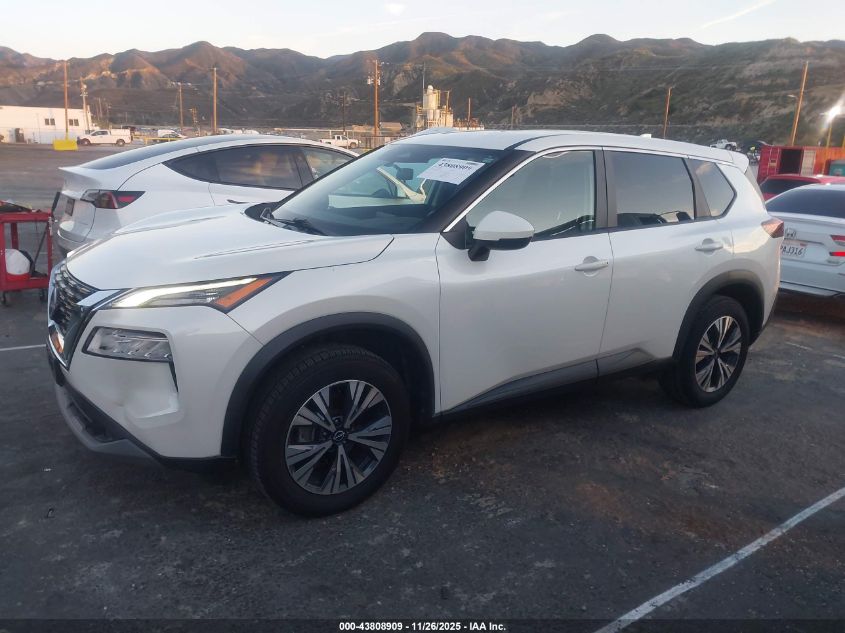 2022 Nissan Rogue Sv VIN: 5N1BT3BBXNC720052 Lot: 43808909