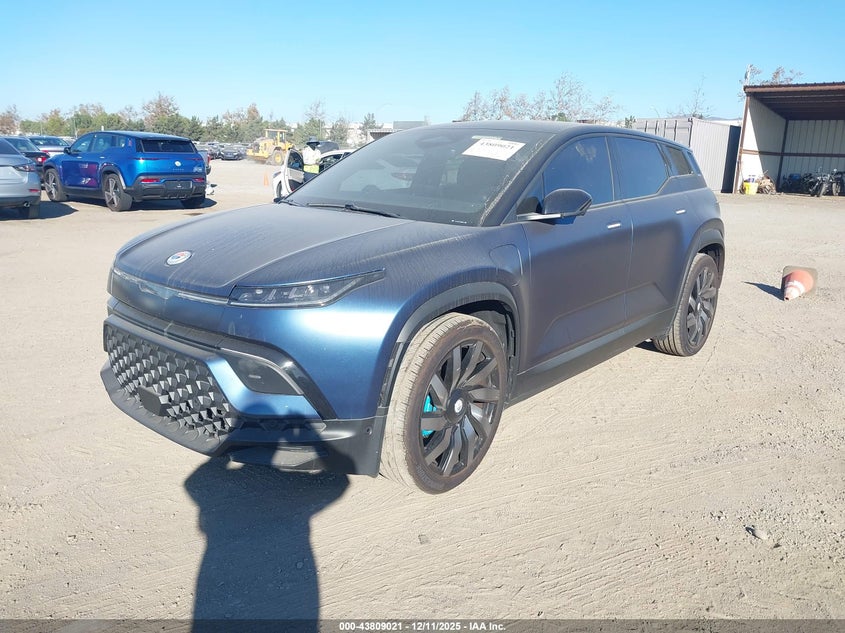 Vin: vcf1zbu20pg001877, lot: 44304479, fisker ocean one 20232