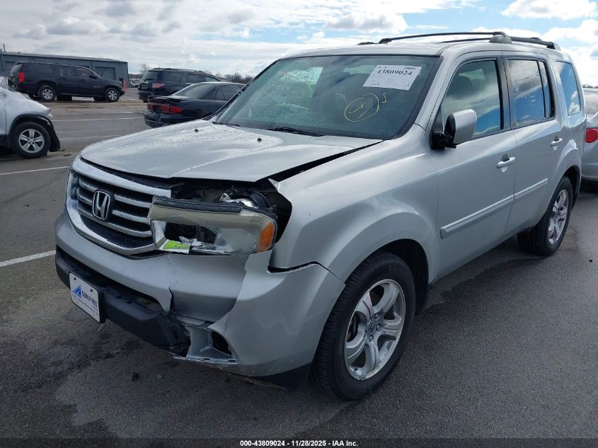 2013 Honda Pilot Ex-L VIN: 5FNYF4H58DB034817 Lot: 43809024
