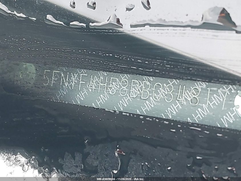 2013 Honda Pilot Ex-L VIN: 5FNYF4H58DB034817 Lot: 43809024