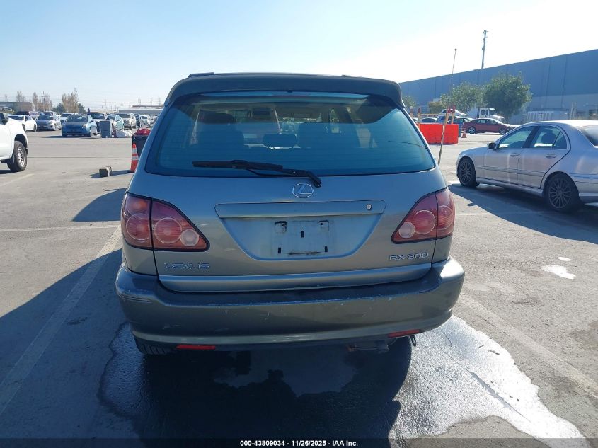 2000 Lexus Rx 300 VIN: JT6GF10U0Y0070882 Lot: 43809034