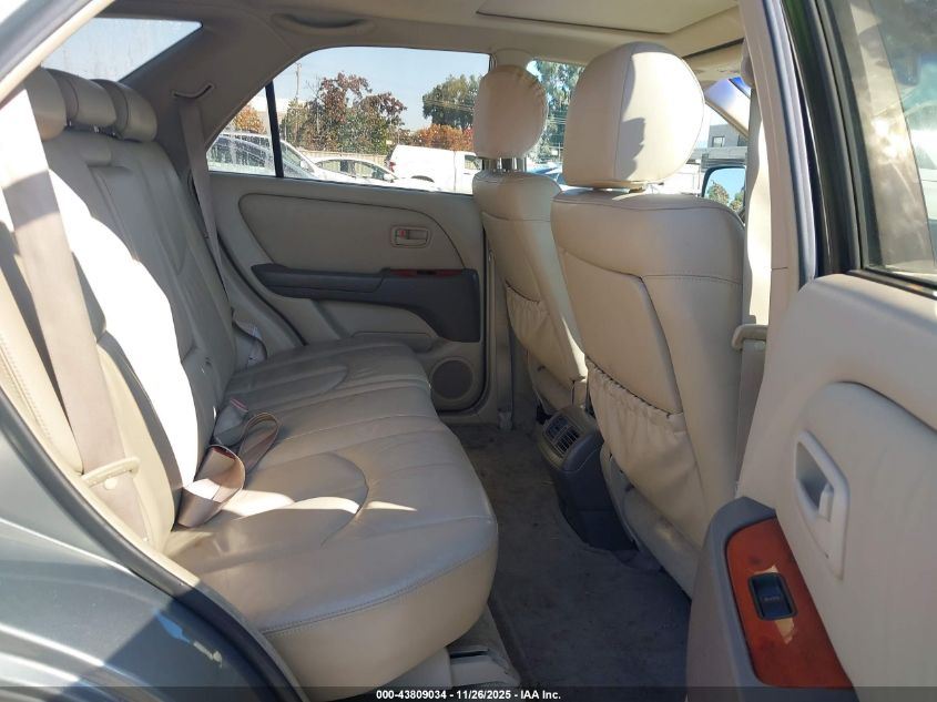 2000 Lexus Rx 300 VIN: JT6GF10U0Y0070882 Lot: 43809034