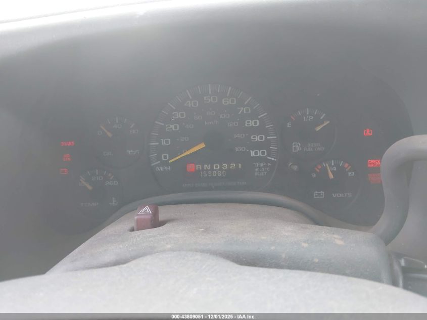 1997 Chevrolet Chevy Van VIN: 1GCHG39F8V1098588 Lot: 43809051