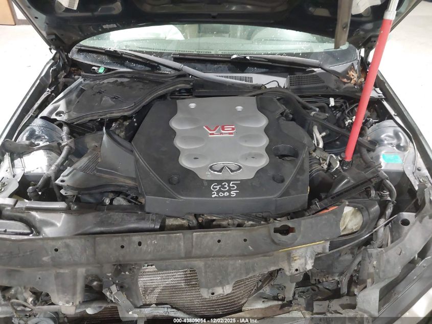 2005 Infiniti G35 VIN: JNKCV54EX5M423801 Lot: 43809054