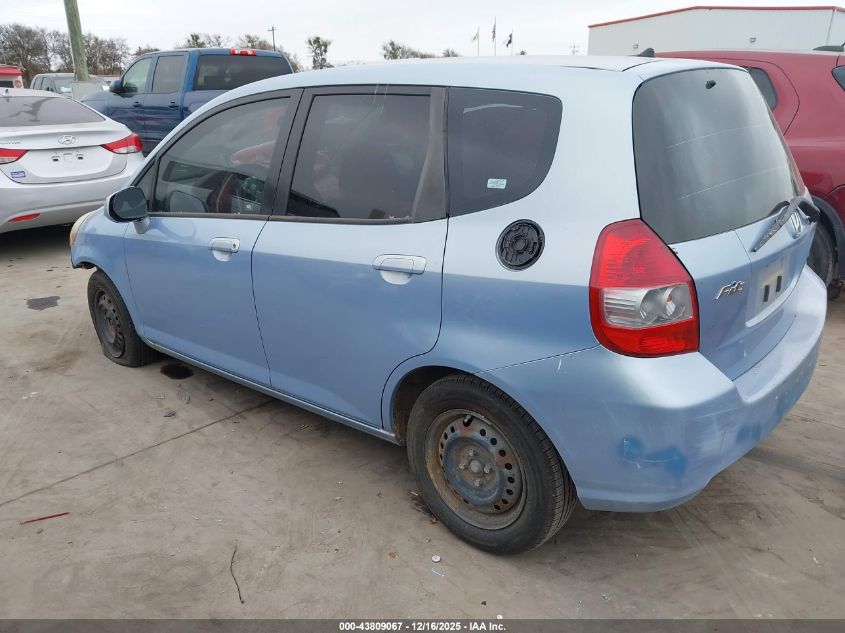 2008 Honda Fit VIN: JHMGD37478S053760 Lot: 43809067