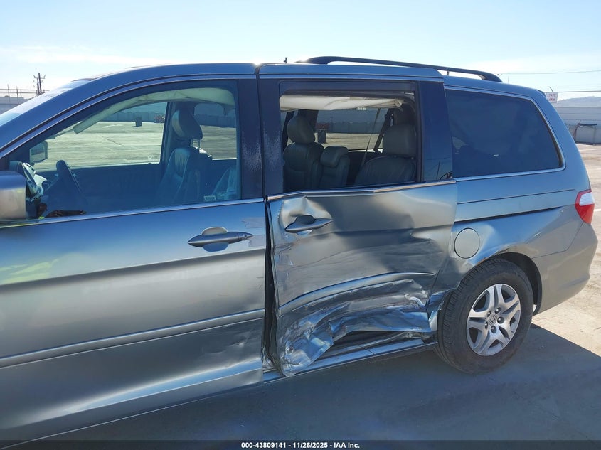 2007 Honda Odyssey Ex-L VIN: 5FNRL38767B080501 Lot: 43809141