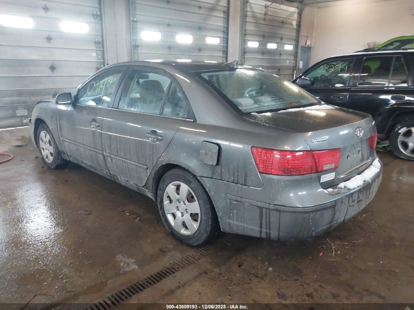 2009 Hyundai Sonata Gls VIN: 5NPET46C39H457956 Lot: 43809193