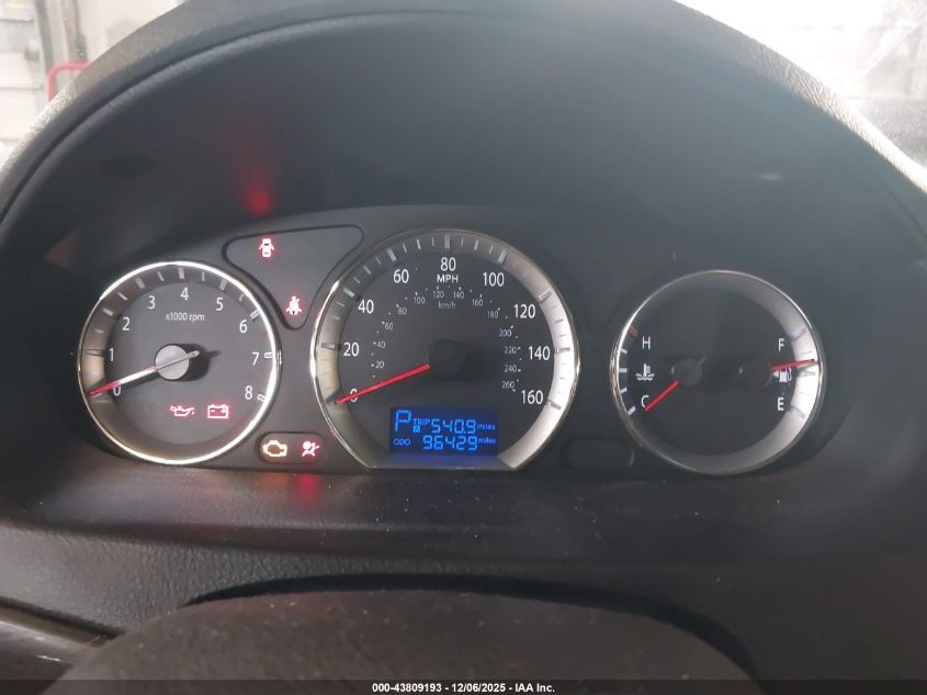 2009 Hyundai Sonata Gls VIN: 5NPET46C39H457956 Lot: 43809193