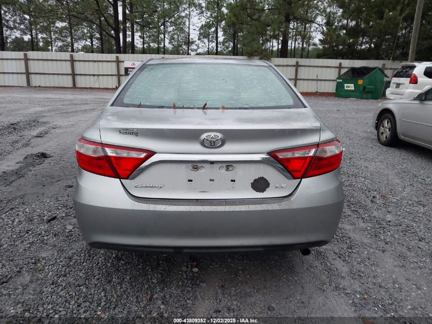 2016 Toyota Camry Le VIN: 4T1BF1FKXGU169267 Lot: 43809352