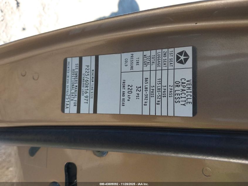 2002 Dodge Intrepid Se VIN: 2B3HD46RX2H291577 Lot: 43809392