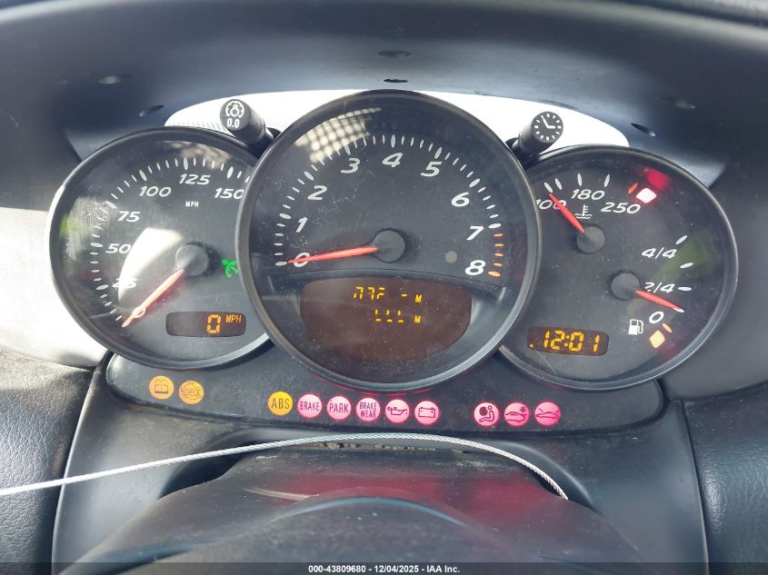 2002 Porsche Boxster VIN: WP0CA29822U623436 Lot: 43809680