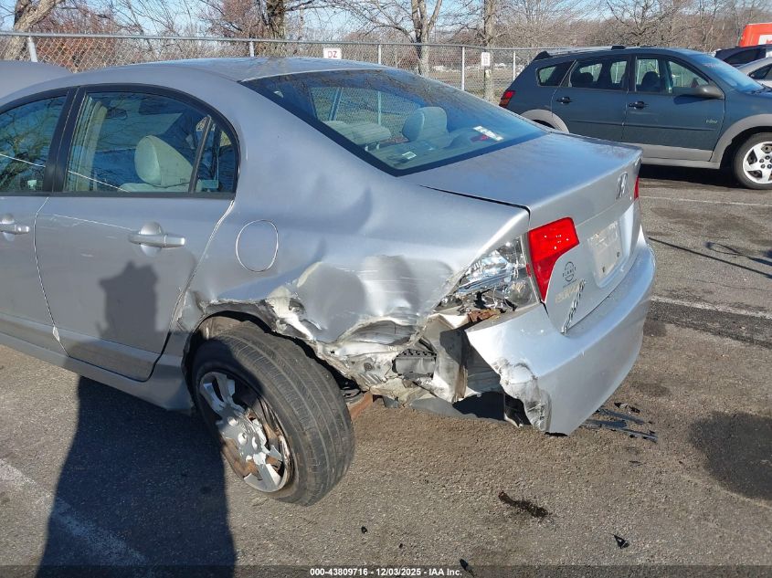2008 Honda Civic Lx VIN: 2HGFA16508H355551 Lot: 43809716