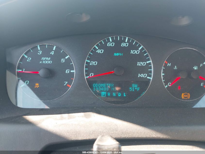 2012 Chevrolet Impala Lt VIN: 2G1WG5E36C1277405 Lot: 43809743