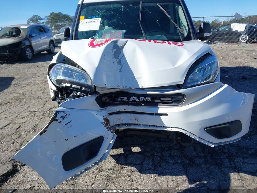 2022 Ram Promaster City Cargo Van VIN: ZFBHRFAB6N6W62443 Lot: 43809757