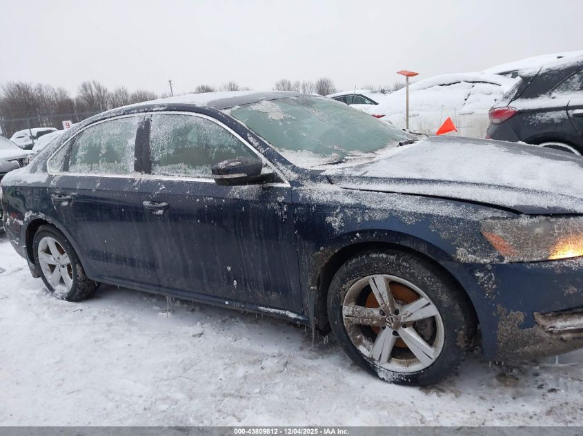 2013 Volkswagen Passat 2.5L Se VIN: 1VWBP7A33DC086296 Lot: 43809812