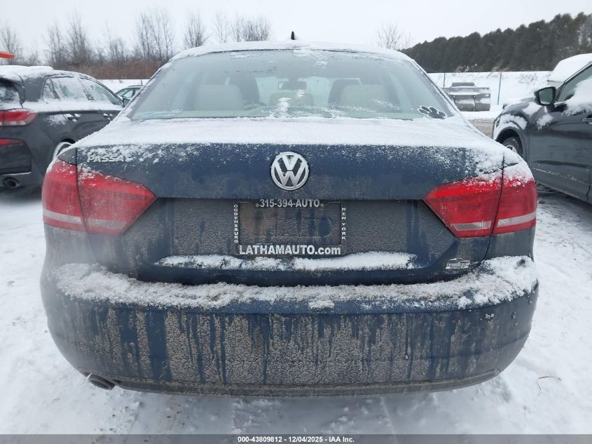 2013 Volkswagen Passat 2.5L Se VIN: 1VWBP7A33DC086296 Lot: 43809812