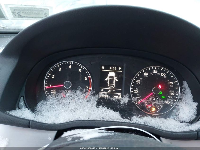 2013 Volkswagen Passat 2.5L Se VIN: 1VWBP7A33DC086296 Lot: 43809812