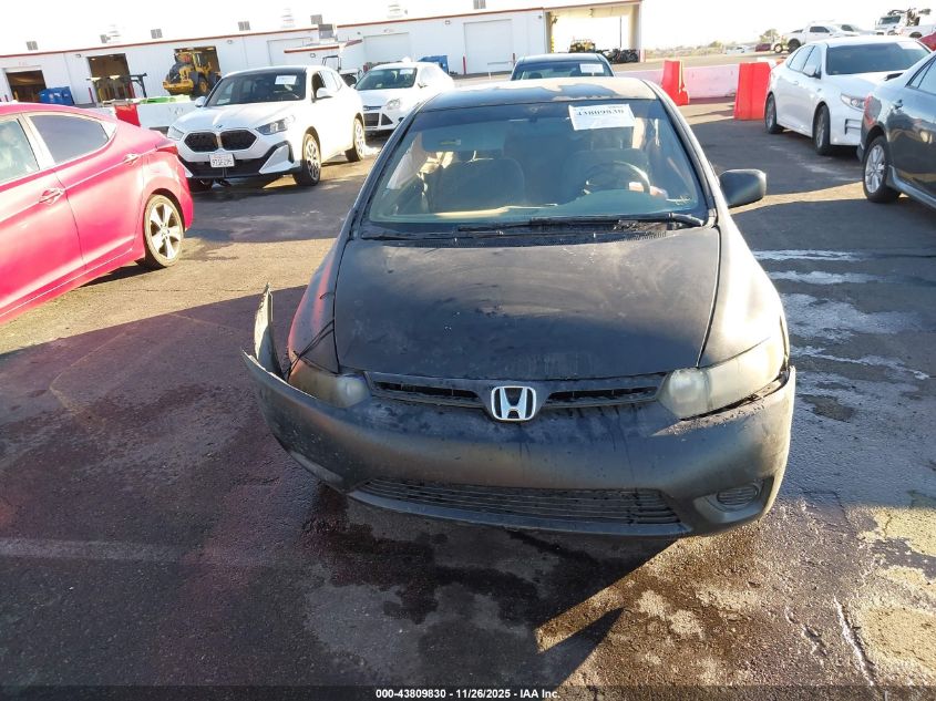 2006 Honda Civic Lx VIN: 2HGFG12676H573707 Lot: 43809830