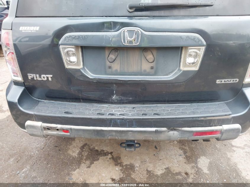 2006 Honda Pilot Ex-L VIN: 2HKYF18506H503059 Lot: 43809853