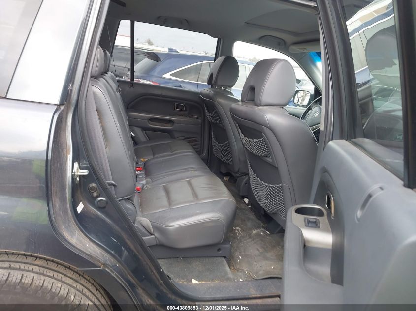 2006 Honda Pilot Ex-L VIN: 2HKYF18506H503059 Lot: 43809853