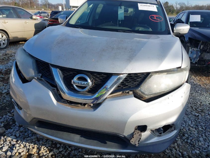 2015 Nissan Rogue Sv VIN: 5N1AT2MT6FC781833 Lot: 43809871