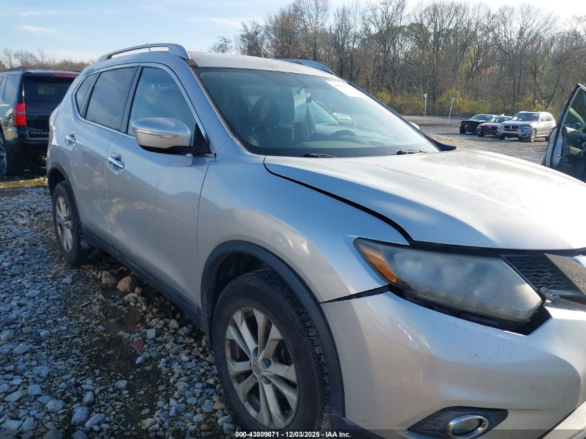 2015 Nissan Rogue Sv VIN: 5N1AT2MT6FC781833 Lot: 43809871