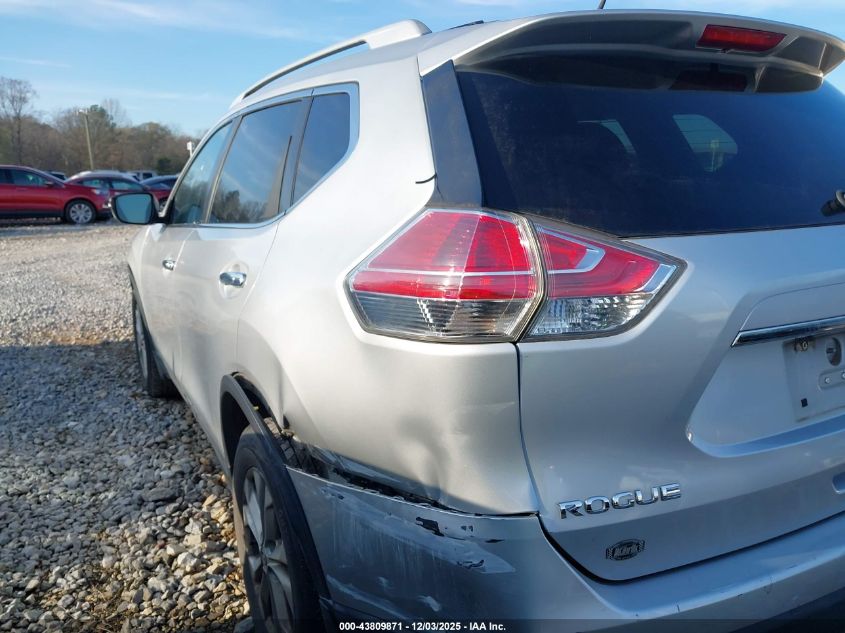 2015 Nissan Rogue Sv VIN: 5N1AT2MT6FC781833 Lot: 43809871
