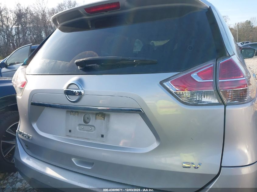 2015 Nissan Rogue Sv VIN: 5N1AT2MT6FC781833 Lot: 43809871