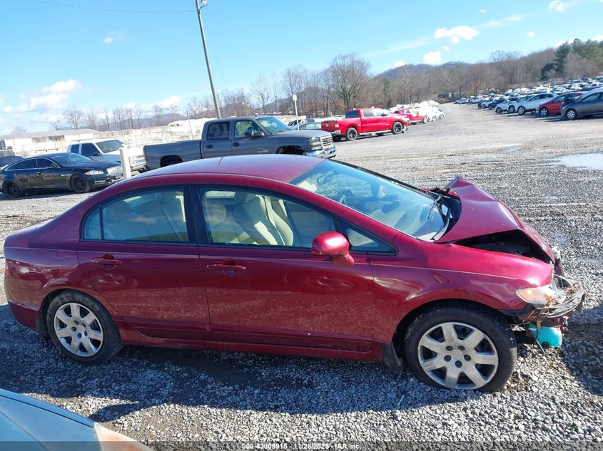 2008 Honda Civic Lx VIN: 1HGFA16588L040161 Lot: 43809915