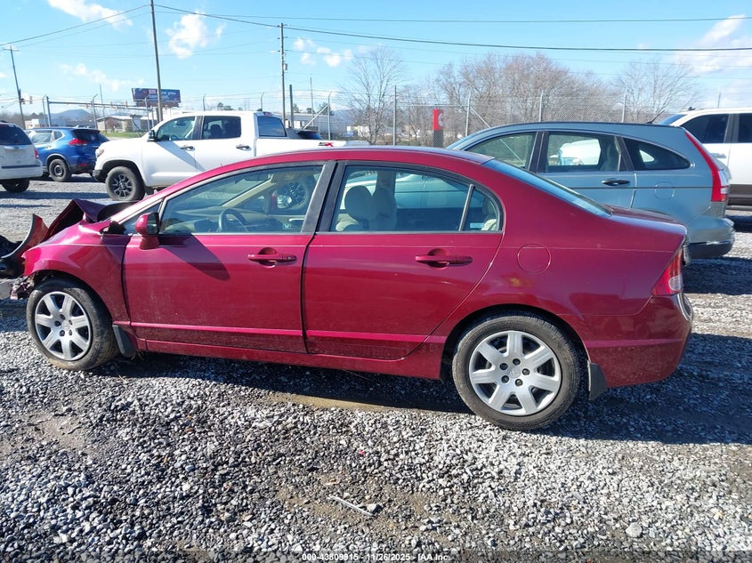 2008 Honda Civic Lx VIN: 1HGFA16588L040161 Lot: 43809915