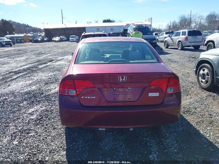 2008 Honda Civic Lx VIN: 1HGFA16588L040161 Lot: 43809915
