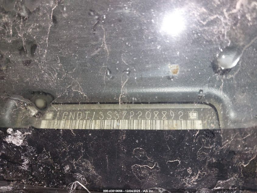 2007 Chevrolet Trailblazer Lt VIN: 1GNDT13S372208892 Lot: 43810056