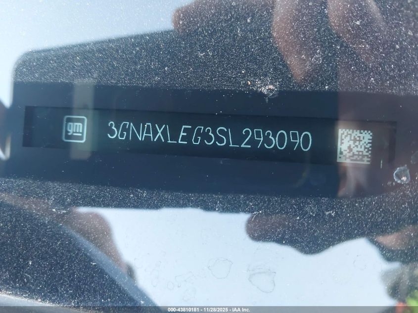 2025 Chevrolet Equinox Fwd Rs VIN: 3GNAXLEG3SL293090 Lot: 43810181
