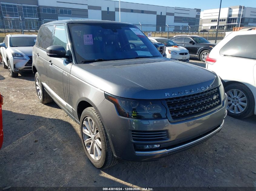 LAND ROVER RANGE ROVER 3.0L V6 TURBOCHARGED DIESEL HSE TD6