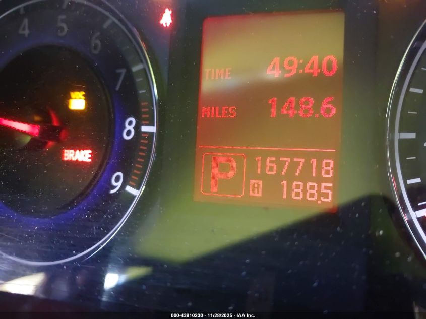 2008 Infiniti G35X VIN: JNKBV61F88M265882 Lot: 43810230