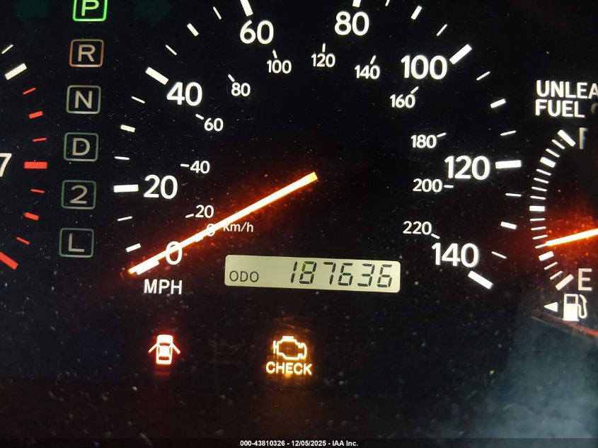 2000 Lexus Es 300 VIN: JT8BF28G8Y5078429 Lot: 43810326