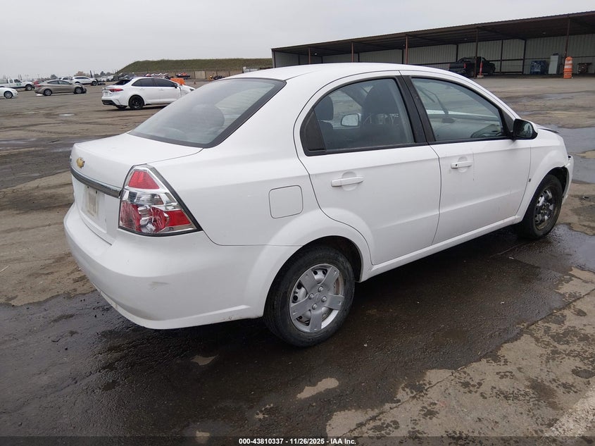 2009 CHEVROLET AVEO SEDAN 1.6L I-4 DOHC, VVT, 106HP