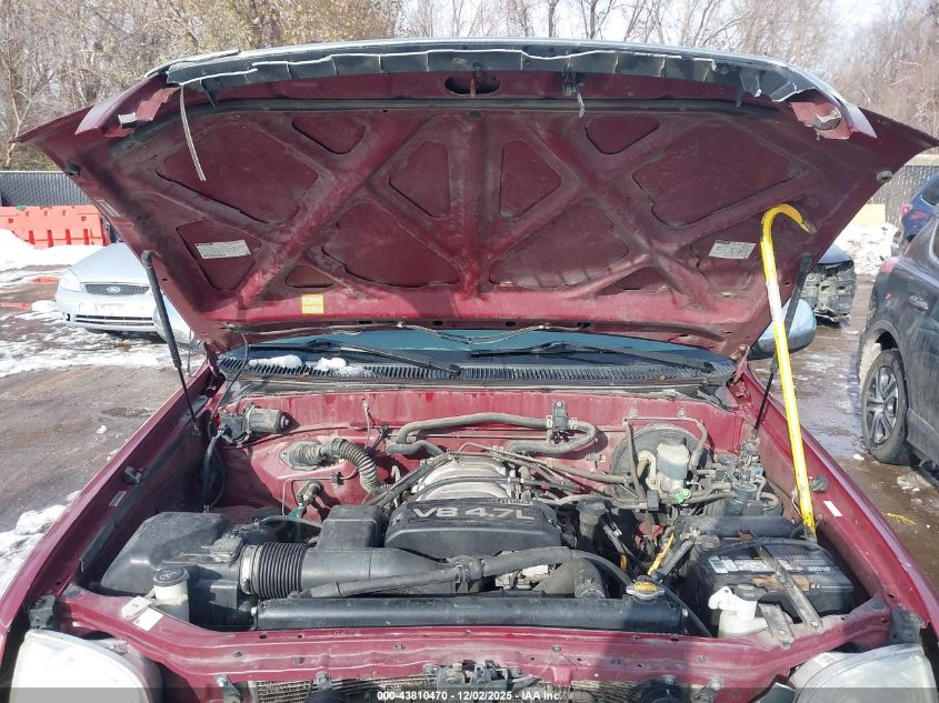 2001 Toyota Tundra Sr5 V8 VIN: 5TBBT44151S218775 Lot: 43810470