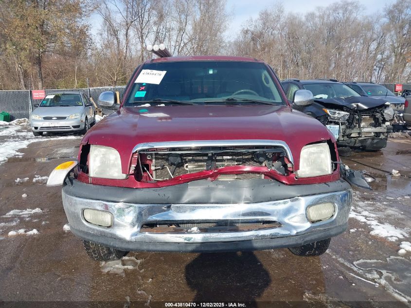 2001 Toyota Tundra Sr5 V8 VIN: 5TBBT44151S218775 Lot: 43810470