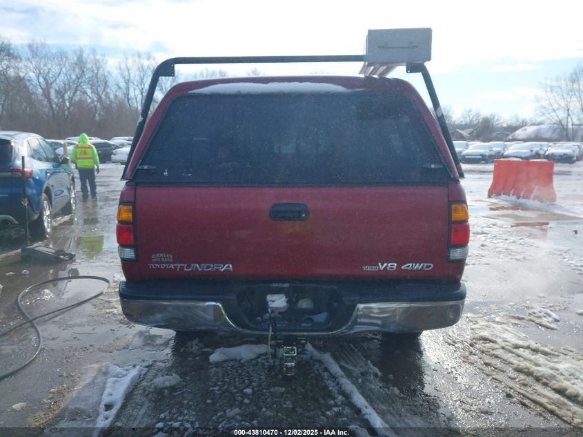 2001 Toyota Tundra Sr5 V8 VIN: 5TBBT44151S218775 Lot: 43810470