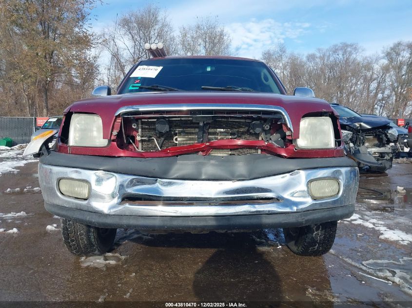 2001 Toyota Tundra Sr5 V8 VIN: 5TBBT44151S218775 Lot: 43810470