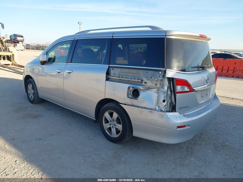 Vin: jn8ae2kp2h9167628, lot: 44305957, nissan quest sv 20173
