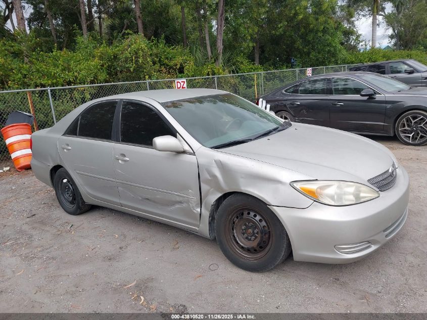 2002 Toyota Camry Le VIN: JTDBE32K020096984 Lot: 43810520