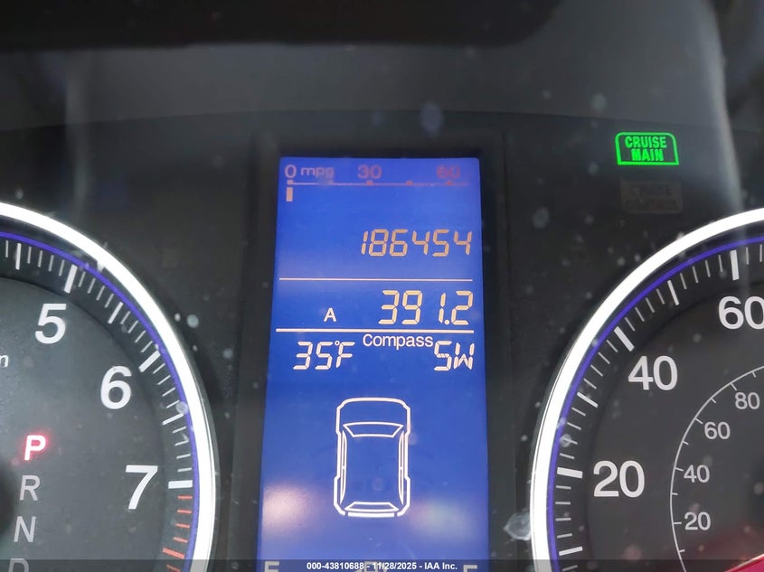 2010 Honda Cr-V Exl VIN: JHLRE4875AC013721 Lot: 43810688