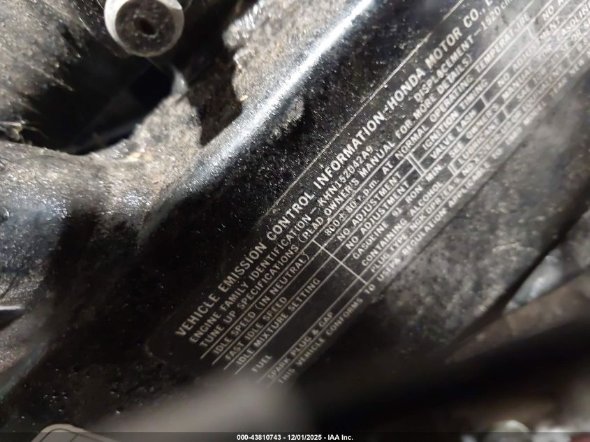 1989 Honda Gl1500 VIN: 1HFSC2204KA100288 Lot: 43810743