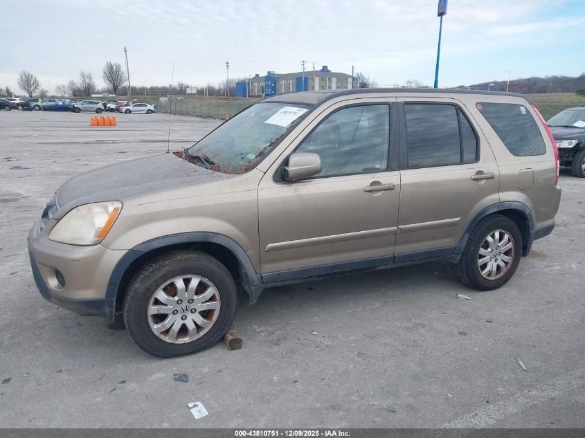 2006 Honda Cr-V Se VIN: JHLRD78936C011866 Lot: 43810751