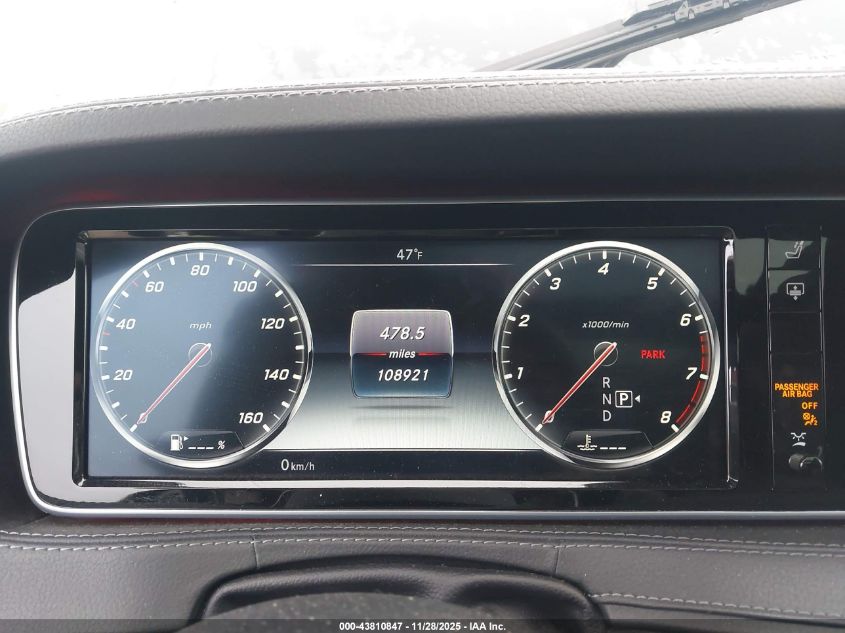 2016 Mercedes-Benz S 550 VIN: WDDUG8CB0GA243472 Lot: 43810847