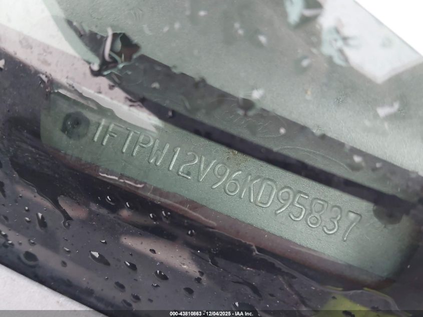 2006 Ford F-150 Lariat/Xlt VIN: 1FTPW12V96KD95837 Lot: 43810863